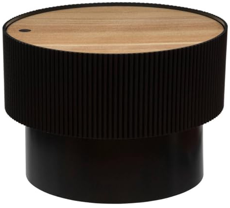 Atmosphera Table à café Coffre D55 Enola Noir Noir