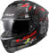 LS2, Casque Moto Intégral Stream II Angry Monkey Matt Black Red, M