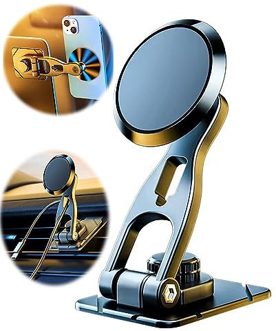 LDJYEONS Soporte para Teléfonos Móviles, Soporte de Teléfono Magnético para Vehículos, Soporte de GM para iPhone, Android y Teléfonos Inteligentes