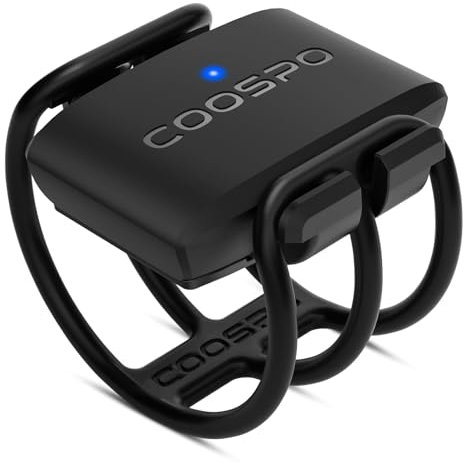 COOSPO BK9C Cadence Sensor,Bluetooth5.0 ANT+ Cycling Cadence Sensor,Wireless RPM Sensor,IP67 Waterproof&350H Battery,Compatible with Rouvy/Zwift/Peloton/Wahoo/Bike Computer