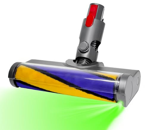 Bürste Ersatzteile mit Staubdetektionsfunktion kompatibel für Dyson Staubsauger V7, V8, V10, V11, V15, Ersatzbürste, Bodendüse, Zubehör, Quick Release-Bürste für Harte Böden