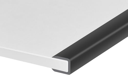 Kanttrimning i gummi, självhäftande U-kanal, U-format kantskydd för glas, plywood, träskiva, EPDM-material, spårbredd 8 mm (5/16 tum), längd 8 m, svart