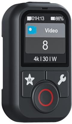 Intelligente Kabellose Bluetooth Fernbedienung für GoPro: Kamera Controller für GoPro Hero 13 12 11 10 9 8 Black MAX Remote Control mit Handgelenkgurt Farb-LCD-Display Mehrsprachige Unterstützung