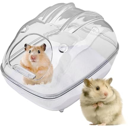 Sandlåda för hamstrar - Toalettbadkar för chinchillor, kropps- och livsmiljörengöring, hållbar | Små djur Gnagare Hamster Chinchilla Kanin Mouse Cage House