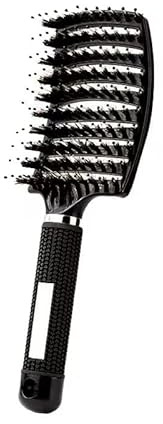 Brosse à Cheveux Magique - Démêlante Instantanée - Poils de Sanglier & Nylon - Anti-Casse & Anti-Statique - Pour Cheveux Bouclés, Lisses, Épais ou Fins - Hommes, Femmes, Enfants