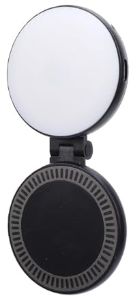 Jectse Luce per Selfie Magnetica, Luce di Riempimento Ad Anello LED per Selfie Dimmerabile a 360° da 3000K a 6500K, Portatile Ricaricabile e Pieghevole per Telefono, per Trucco,