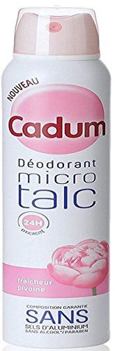 Cadum - Déodorant Femme Atomiseur Micro Talc Fraîcheur Pivoine Efficacité(48h) 200ML
