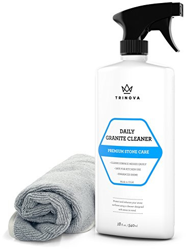 TriNova Granite Cleaner & Polish for Stone Surfaces, 18 fl oz