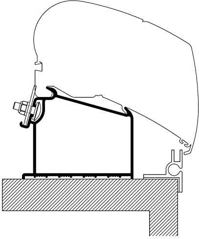 THULE Adapter für Adria Caravan ab Baujahr 2015