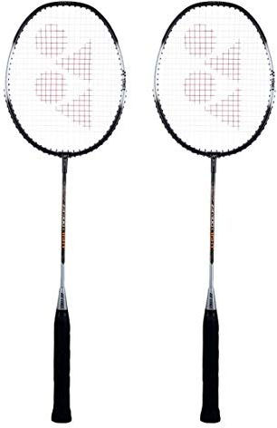 YONEX ZR 100 Badmintonschläger mit kompletter Abdeckung, leichtes Aluminium-Mischgewebe, 2 Stück
