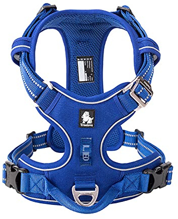 WINHYEPET Truelove No Pull hundsele, reflekterande hundsele för hundar, justerbar mjuk vadderad husdjursväst med enkelt handgrepp TLH56512
