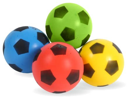 Sporti France Lot de 4 Ballons Coloris Assortis 17.5 cm