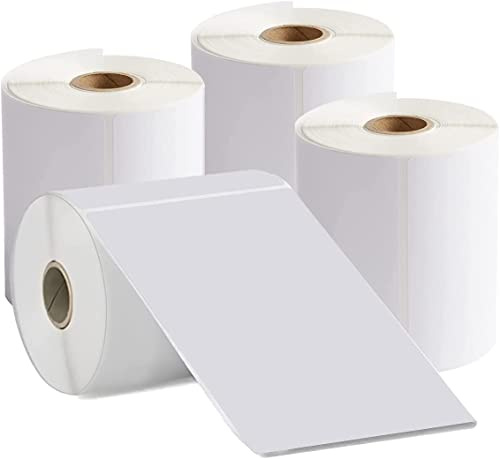 4 rotoli da 4 x 6 (100 mm x 150 mm) per indirizzi postali (250 fogli/rotoli)
