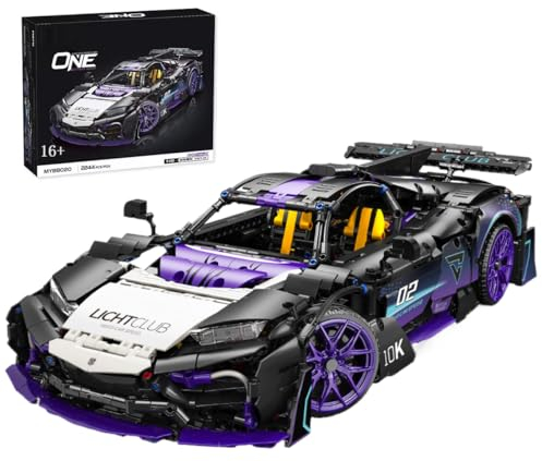 Technik Auto für Mercades AMG One, 1:10 Groß Automodell Bausatz, 2244 Teile Klemmbausteine Auto MOC Set, Kompatibel mit Mercades Technik