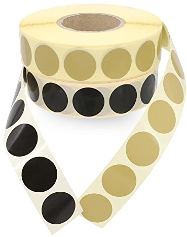 WPW skottplåster 20 mm diameter – 4 000 stycken – svart/beige