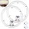 Pack de 2 Módulos LED para Plafones, Kit de Conversión de 36W, Lámpara de Anillo Retrofit Ø23cm, Tablero de Conversión para Plafones (Blanco)