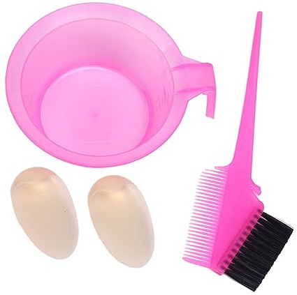 MERRYHAPY 2sets Pettini Professionali Per Pettine Per Colorazione e Ciotola Per Parrucchiere Rosa Pratici Per e
