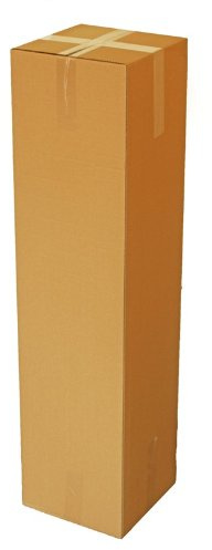 HaGa® Kartong vikbar kartong fraktkartong förpackningsmaterial 30 cm x 30 cm x 120 cm 10 st.