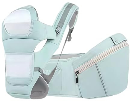 - Capazo Ajustable y de Porteo,Mochila Portabebé Ergonómico | Para 0-36 Meses Senderismo Avión Viajes Familiares Mamá Papá