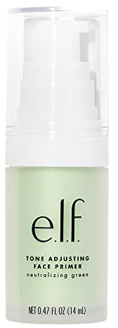 e.l.f. Tone Adjusting Face Primer, Makeup Primer For Neutralizing Uneven Skin Tones & Redness, Grips Makeup To Last, Vegan & Cruelty-free, Small