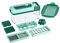 Genius Nicer Dicer Fusion (10 Teile) Alles-Schneider Obst- und Gemüseschneider Schneid-Gerät - Schneiden Reiben Hobeln Würfeln - einfache Handhabung und Selbstreinigungsfunktion