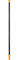 Fiskars Stiel, Für Fiskars Solid Laubbesen und Gartenrechen, Länge 157,5 cm, Aluminium, Schwarz/Orange, Solid, 1014913