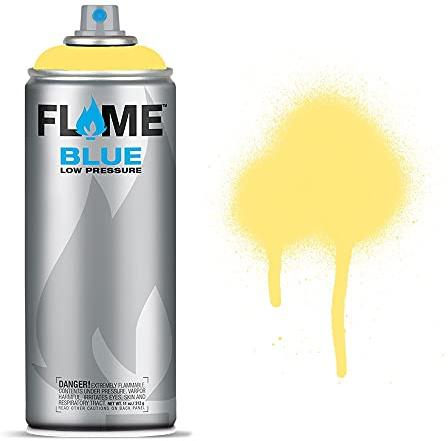 Molotow Flame Blue Spray Paint - Matt Acrylic 400ml Can Zinc Yellow FB-102