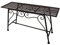 Jardinion Gartenbank Sitzbank Edel Rost-Optik 83 x 27 x 45cm Metall Baum Englischer Garten Design Anthrazit, Balkonbank