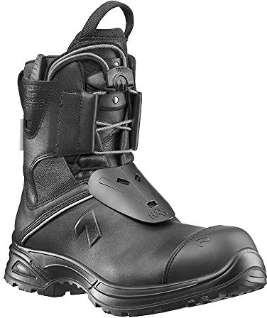 Haix Airpower XR91 Wasserfester Einsatzstiefel für Feuerwehr THW Rettungsdienst mit Durchtrittfester Resistenter PU-Sohle, Schwarz, 44 EU