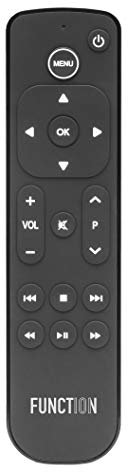 Function101 Button Remote for Apple TV (Infrared Edition) — Apple TV Replacement Remote for Apple TV 4K & All Models | Traditional Button Layout | Line of Sight Required | 2 AAA Batteries Included