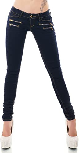 Vaqueros para mujer de tiro bajo, vaqueros de cadera, pantalón, vaqueros pitillo, skinny, slim fit, elásticos XS-XL, XL