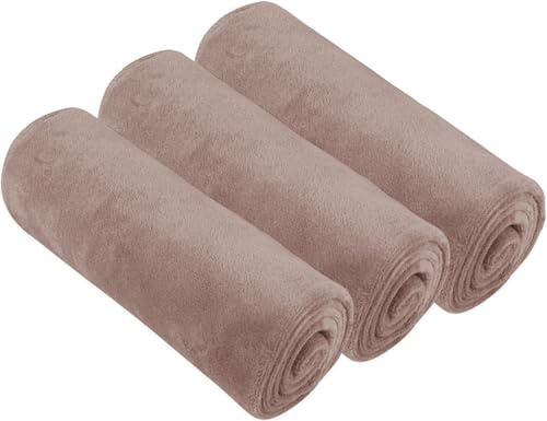HIDMD Microfibre Gym Towels Sports Towels 40CMX80CM Fast Drying Absorbent Workout Sweat Fitness Yoga Camping 3Pack Mocha