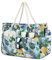 Suweir Strandtasche xxl Familie Groß Badetasche mit Reißverschluss und Nasstasche Damen Beach Bag Wasserdicht Reisetasche Shopper Tote Bag Weekender Sommertaschen für Strandurlaub Pool Reisen