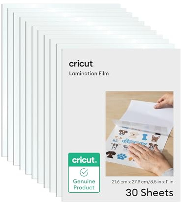 Cricut® Pellicola per laminazione, 21,6 x 27,9 cm (30 pezzi)