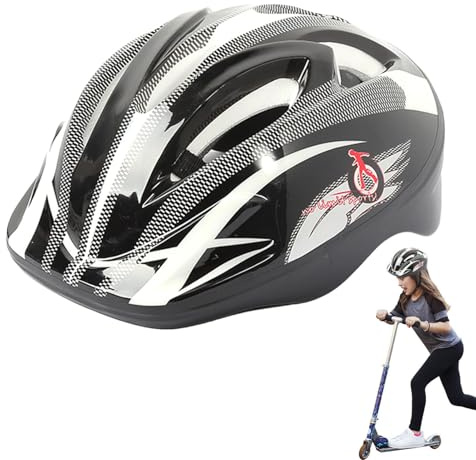 Barncykelhjälm barnsäkerhetshjälm, barn cykelhjälm barncykelhjälm, skateboard scooter hjälm lätt för 3-8 år gammal justerbar huvudomkrets 53-55 cm