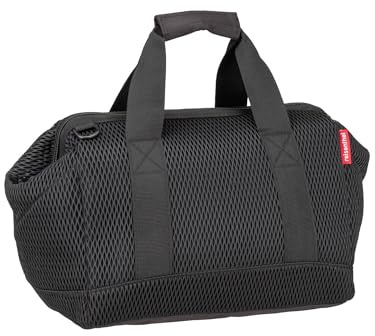reisenthel Allrounder MS7082 - Borsa da viaggio con volume di 18 l, in bottiglie di PET riciclate, di alta qualità e confortevole, larghezza 40 x altezza 33,5 x profondità 24 cm, colore: nero