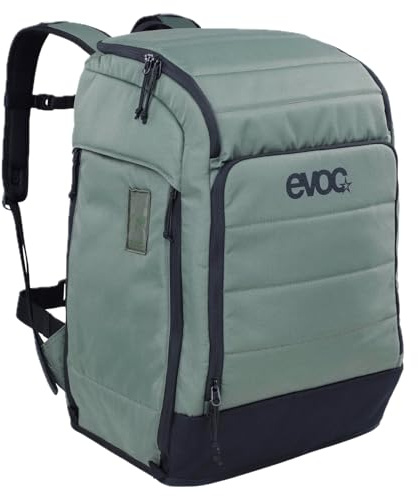 EVOC GEAR BACKPACK 60 resryggsäck, vandringsryggsäck (stabil ryggsäck med stövelfack, trekkingryggsäck med organiseringsfack, extra bred höftrem och stabilt grepp, volym: 60 l), mörk olivgrön