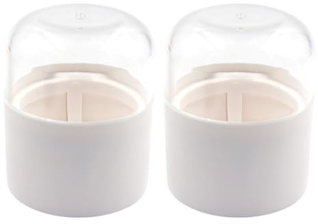 GALPADA 2Pcs Makeup Sponge Holders Beauty Egg Containers with Air-Dry Storage Case, Cosmetic Egg Boxes for Travel Makeup Supply and Powder Puff Organization