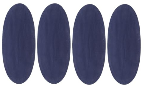 ABOOFAN Men's Elbow Patches 2 Pair Pre-Punched Needle Holes for Easy Sewing on Gym Jackets and Sweaters