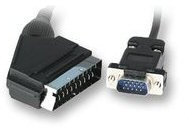 Ex-Pro Scart to 15 Pin VGA Cable (Plug)