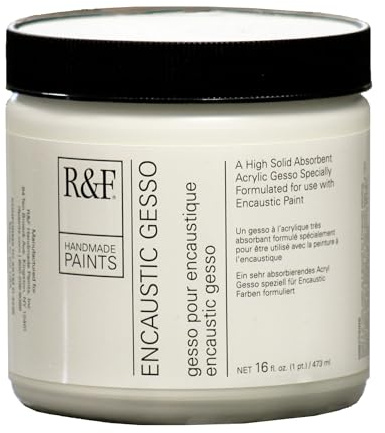 R&F Handmade Paints Encaustic Gesso, 16-Ounce