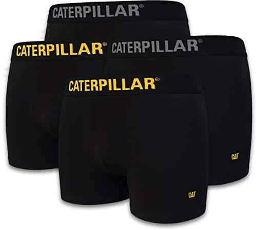 Caterpillar CAT Boxershorts svarta | storlekar M, L, XL, XXL, XXXL, 2XL, 3XL | Boxershorts för män, korta kalsonger | retroshorts, etikettfria | 4 | 8-pack