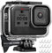 OKFUN wasserdichte Schutzhülle für Gopro Hero 8 Schwarz, 60M/196FT Unterwasser-Tauchschutzhülle für Go Pro Hero 8 Schwarz