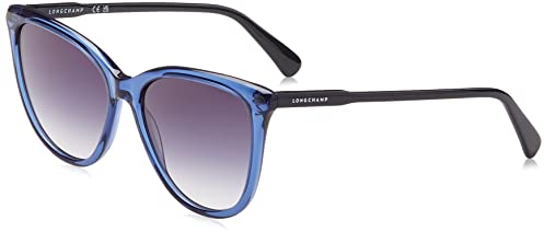 Longchamp LO718S 400 Blue Sunglasses Woman Acetato, Tea Cup, 56
