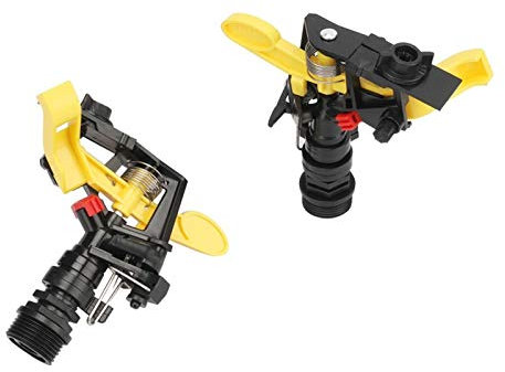 ZXMJYHK Garden Irrigation Pipeline Parts Swinging 3/4 Inch Male Rotating Rocker Arm Sprinkler 360 Gear-driven Automatic Watering Nozzle 5 Pieces Of Garden Farm Irrigation Tools