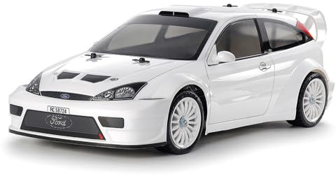 TAMIYA 47495 1:10 RC Ford Focus RS Custom TT-02 Painted - Remote Controlled Car, Vehicle, Model Making, Assembly, Hobby, RC Kit, RC Gift