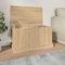 Willood Truhe Aufbewahrungsbox mit Deckel, Auflagenbox Kiste mit Stauraum, Kissenbox Werkzeugkasten Spielzeugtruhe Sonoma-Eiche 70x40x38 cm Holzwerkstoff