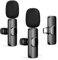 Micrófono de Solapa Inalámbrico para Android Smartphone, USB C Wireless Micro, Mini Micrófono Condensador Omnidireccional de Grabación de Vídeo para Entrevista Podcast Vlog Youtube Live Stream - 2 Mic