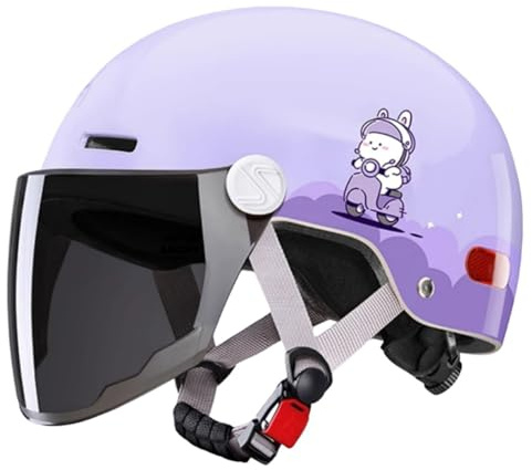 Casco De Motocicleta Para Niños De 2 A 14 Años, Estilo Calavera, Tipo Araña, Medio Casco, Para Karts, ATV, Scooter, Ciclomotor. A,48-54cm