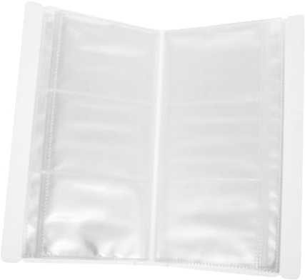 TOYANDONA Álbum Transparente para Tarjetas y Postales Material PP Premium Ligero y Portátil para Boletos de Avión y Coleccionables para Fans y Almacenamiento Seguro